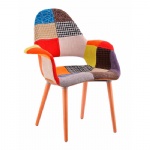 Replica Eames Organic Chair (Patchwork Cover)